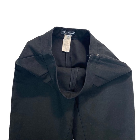 DOLCE & Gabbana Stretch Ankle Zip Trouser Pants in Black Size 38 - Picture 7 of 9